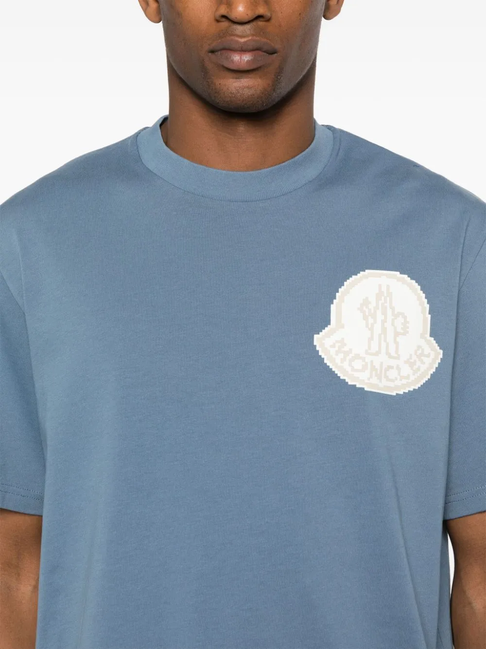 raised-logo cotton T-shirt