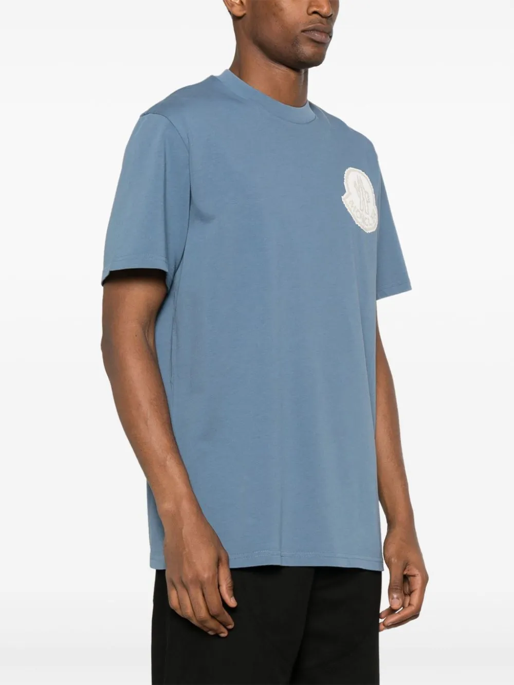 raised-logo cotton T-shirt