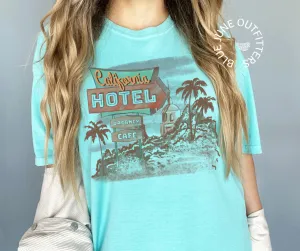 Retro California Hotel Comfort Colors Tee