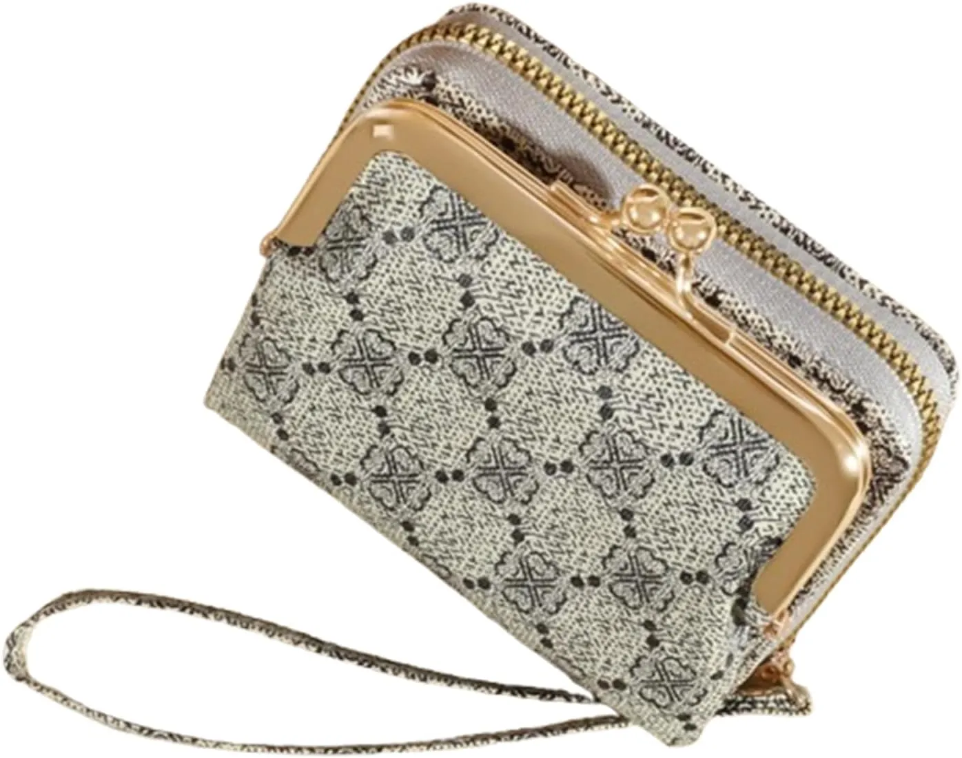 RFID Blocking Women Wallet Slim Compact Wristlet with Coin Purse Multi Card Slots for Travel Everyday Use