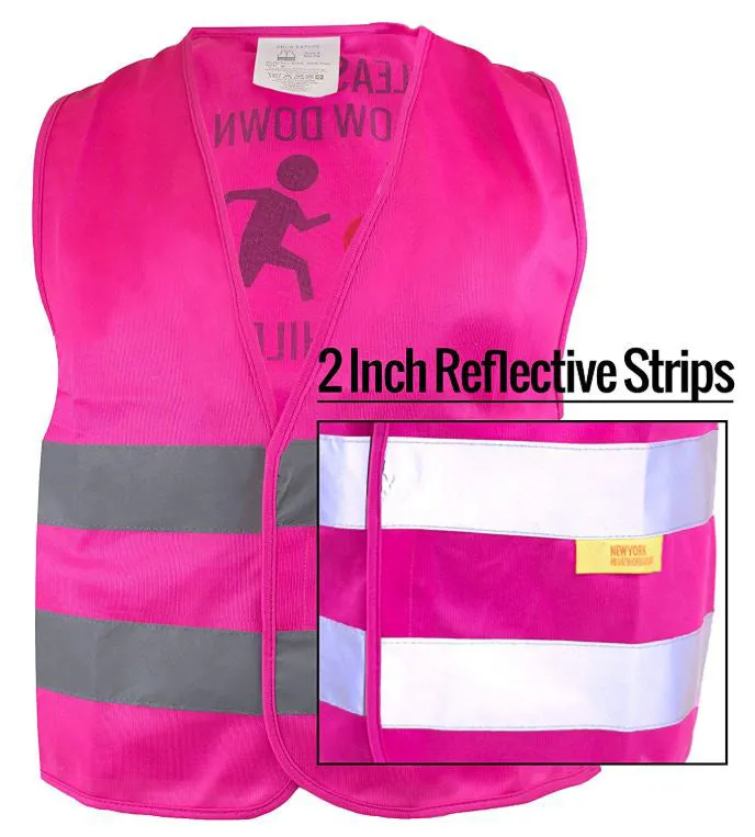 RK Safety Hi Vis Kids Safety Vest - Pink