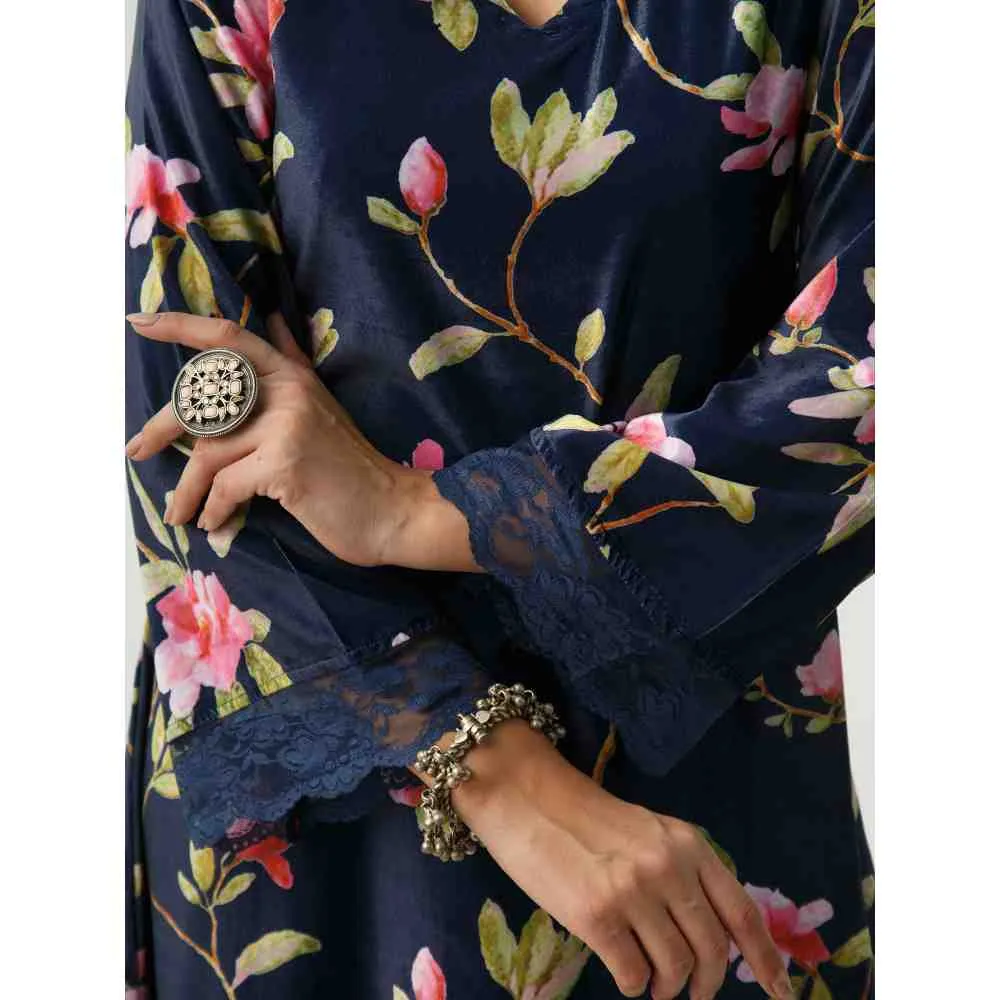 Roze Maeen Velvet (Set Of 2)
