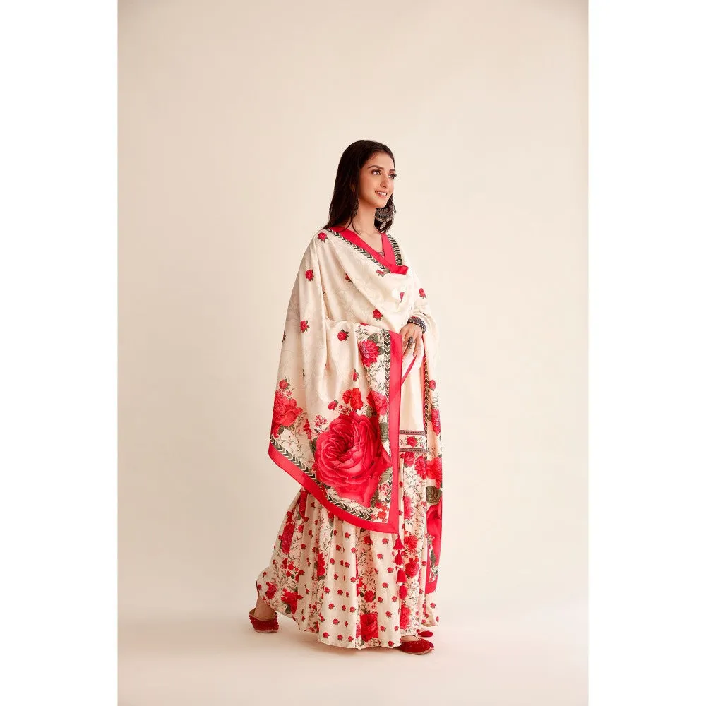 Roze Mahfil Chanderi Garara (Set of 3)