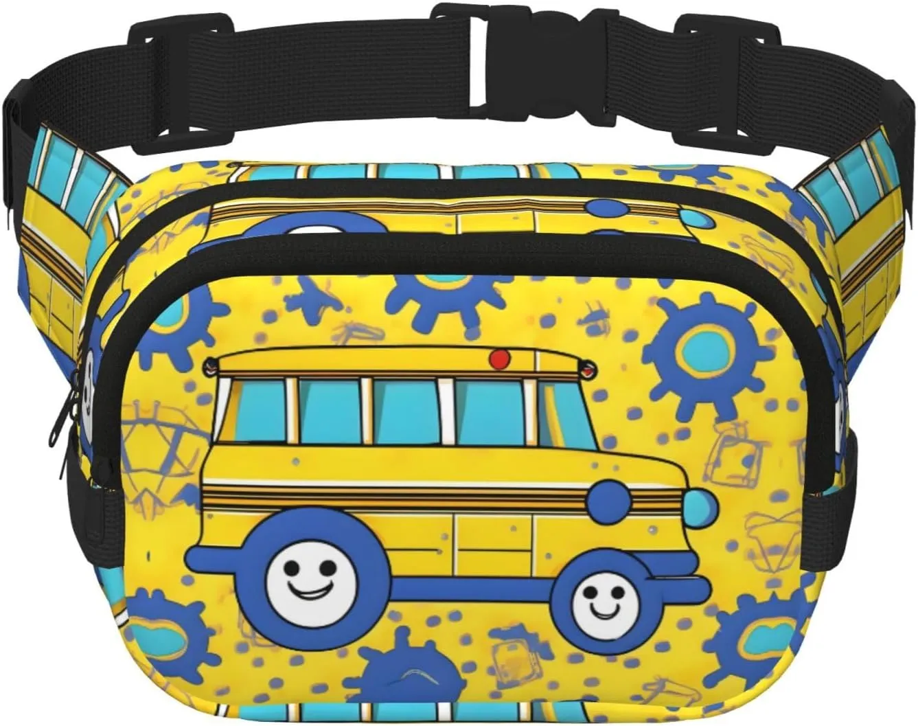 School Bus print print Womens Fanny Pack Everyday Hip Pouch Waist Bag for Travel Outdoor Running Hunting for Adult