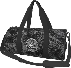 Seal of American Samoa Convertible Garment Bag with Shoulder Strap, Carry on Garment Duffel Bag for Men Women - Rolling Foldable for Travel Luggage Bags (Black)