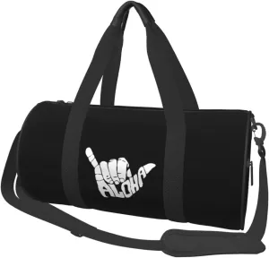 Shaka Aloha Hawaii Convertible Garment Bag with Shoulder Strap, Carry on Garment Duffel Bag for Men Women - Rolling Foldable for Travel Luggage Bags (Black)