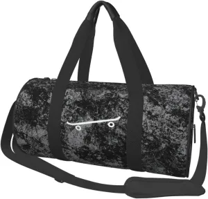 Skateboard Convertible Garment Bag with Shoulder Strap, Carry on Garment Duffel Bag for Men Women - Rolling Foldable for Travel Luggage Bags (Black)