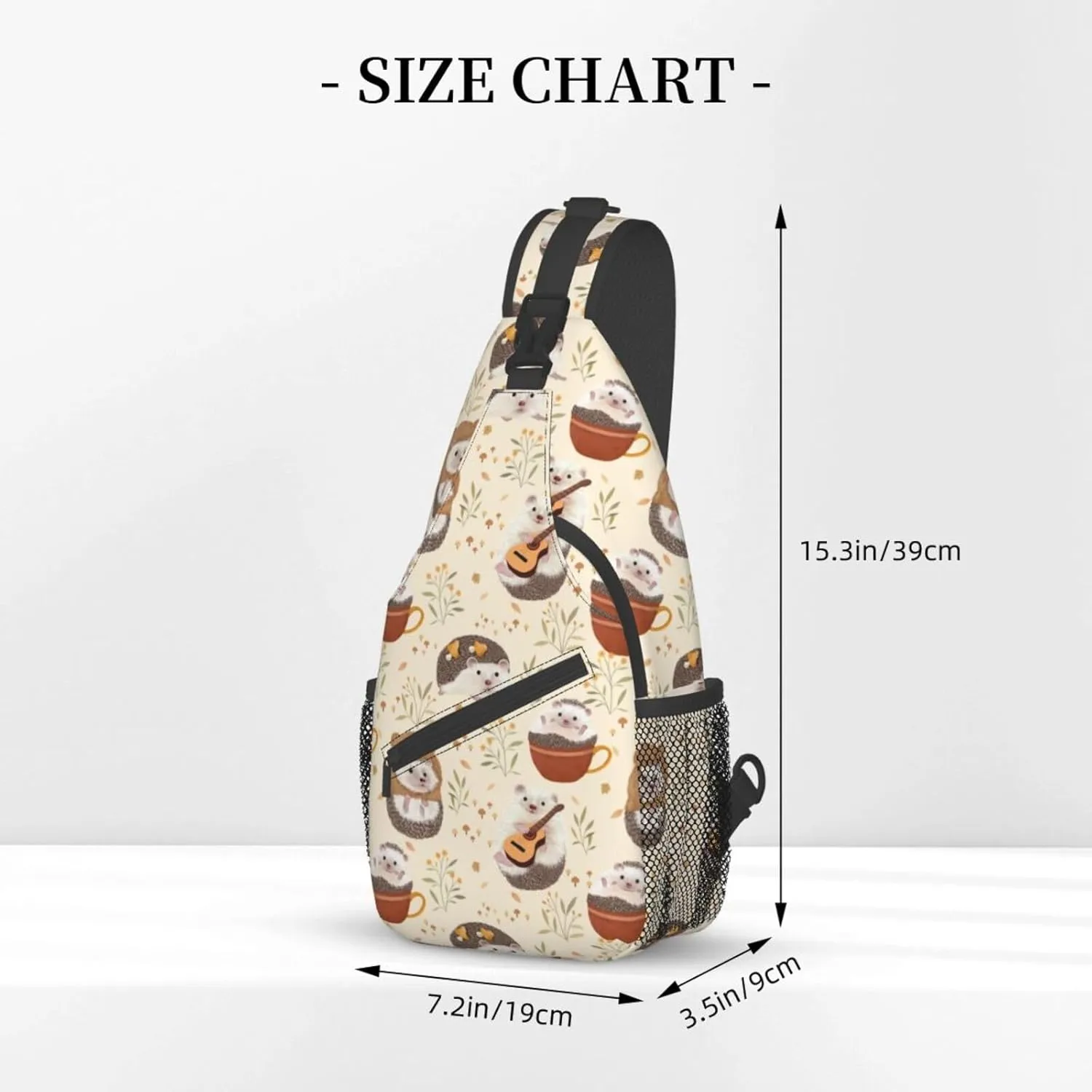 Sling Daypacks,adjustable Rope Crossbody One Shoulder Bag Travel Hiking Cycling for Men Women Gift