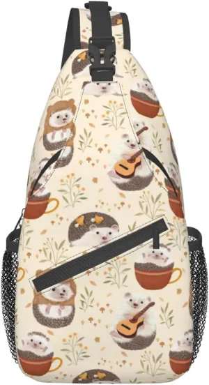 Sling Daypacks,adjustable Rope Crossbody One Shoulder Bag Travel Hiking Cycling for Men Women Gift