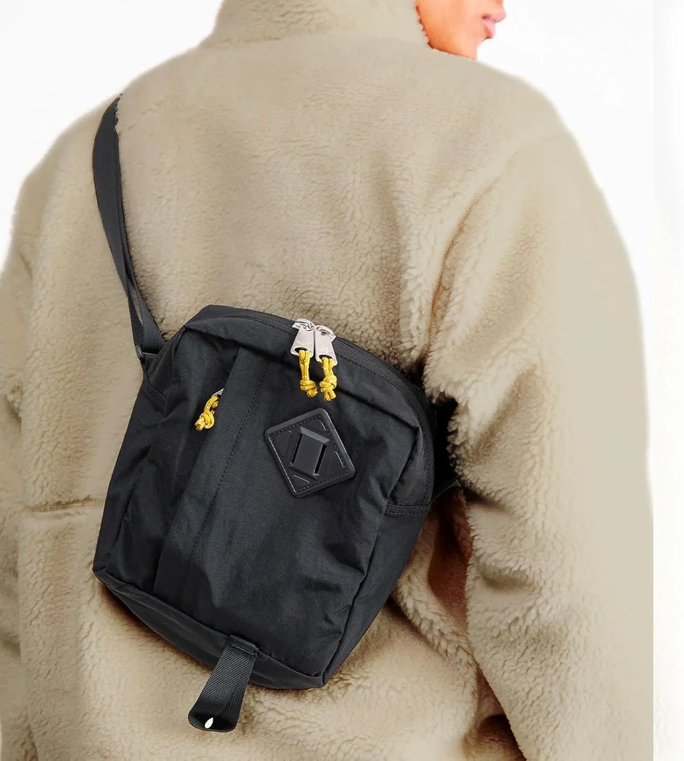 Small Crossbody Bag for Men Women: Waterproof Nylon Sling Bag Perfect for Tools - Work Travel Outdoor