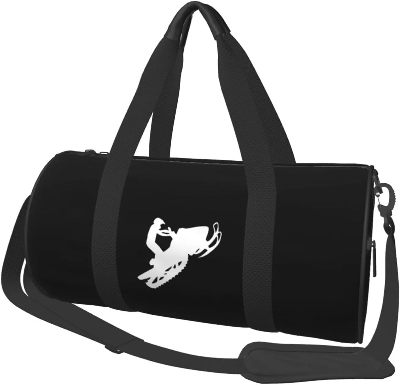 Snowmobile Convertible Garment Bag with Shoulder Strap, Carry on Garment Duffel Bag for Men Women - Rolling Foldable for Travel Luggage Bags (Black)