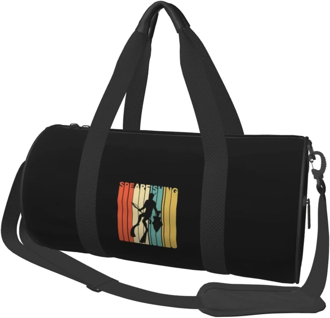 Spearfishing Convertible Garment Bag with Shoulder Strap, Carry on Garment Duffel Bag for Men Women - Rolling Foldable for Travel Luggage Bags (Black)