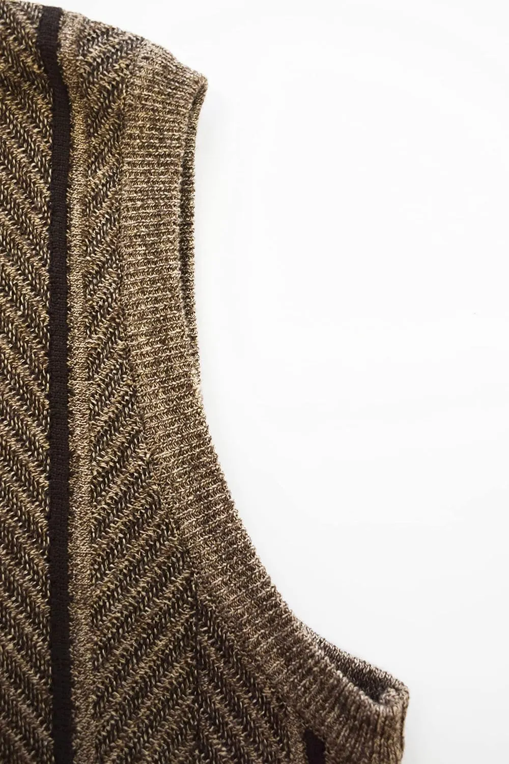 STACY ADAMS Men's Casual Dressy Knit Sweater Vest, 2 Tone Herringbone Pattern