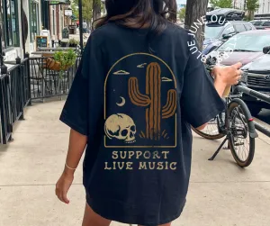 Support Live Music | Comfort Colors Desert Tee