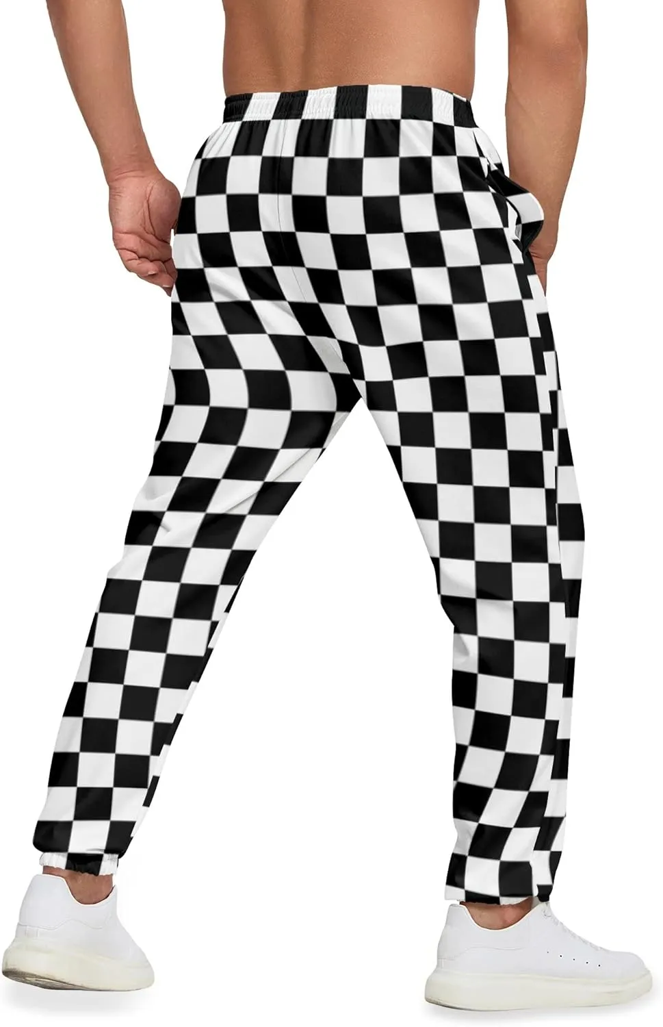 Sweatpants for Men 3D Printed Pants Joggers Pant Drawstring Sports Pants with 2 Side Pockets