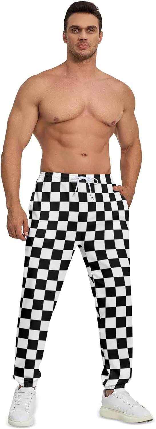 Sweatpants for Men 3D Printed Pants Joggers Pant Drawstring Sports Pants with 2 Side Pockets