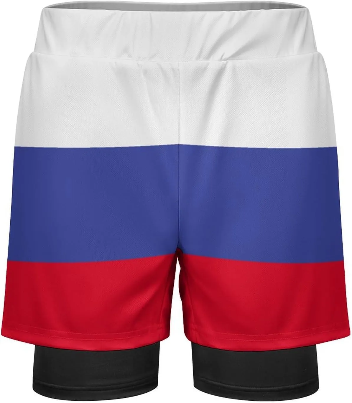 TAIZIYEAH Beach Shorts Russia Flag Men's Casual Swimming Trunks with Pockets Quick-Drying Sports Beach Pants XL