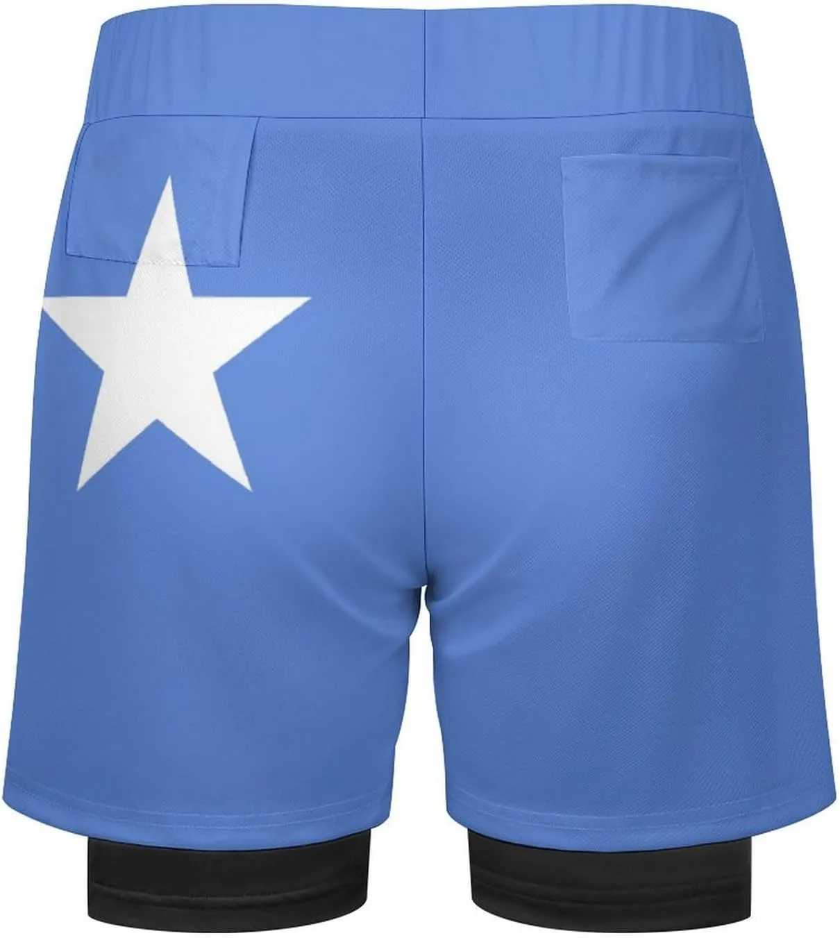 TAIZIYEAH Beach Shorts Somalia Flag Men's Casual Swimming Trunks with Pockets Quick-Drying Sports Beach Pants XL