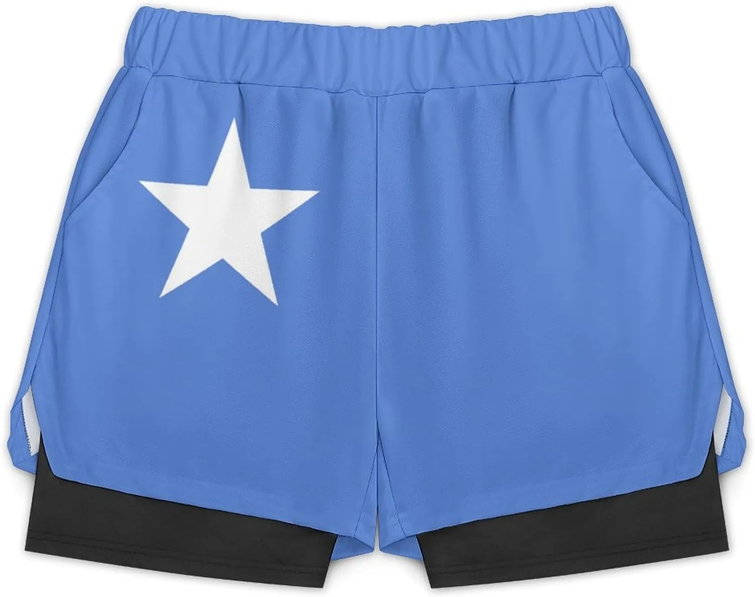 TAIZIYEAH Beach Shorts Somalia Flag Men's Casual Swimming Trunks with Pockets Quick-Drying Sports Beach Pants XL