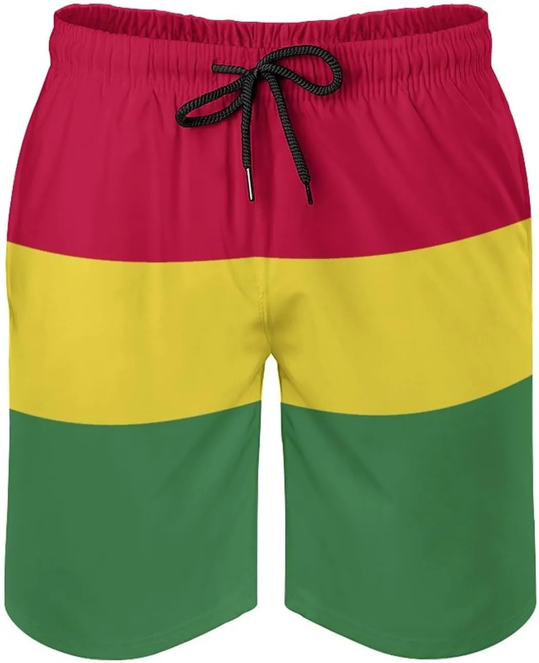 TAIZIYEAH Honduras Flag Men's Swim Trunks Quick Dry Hawaii Beach Shorts Summer Boardshorts Mesh Lining with Pockets