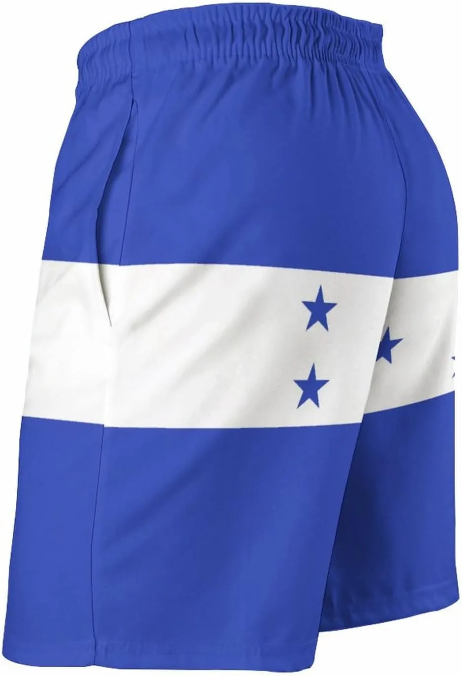 TAIZIYEAH Honduras Flag Men's Swim Trunks Quick Dry Hawaii Beach Shorts Summer Boardshorts Mesh Lining with Pockets