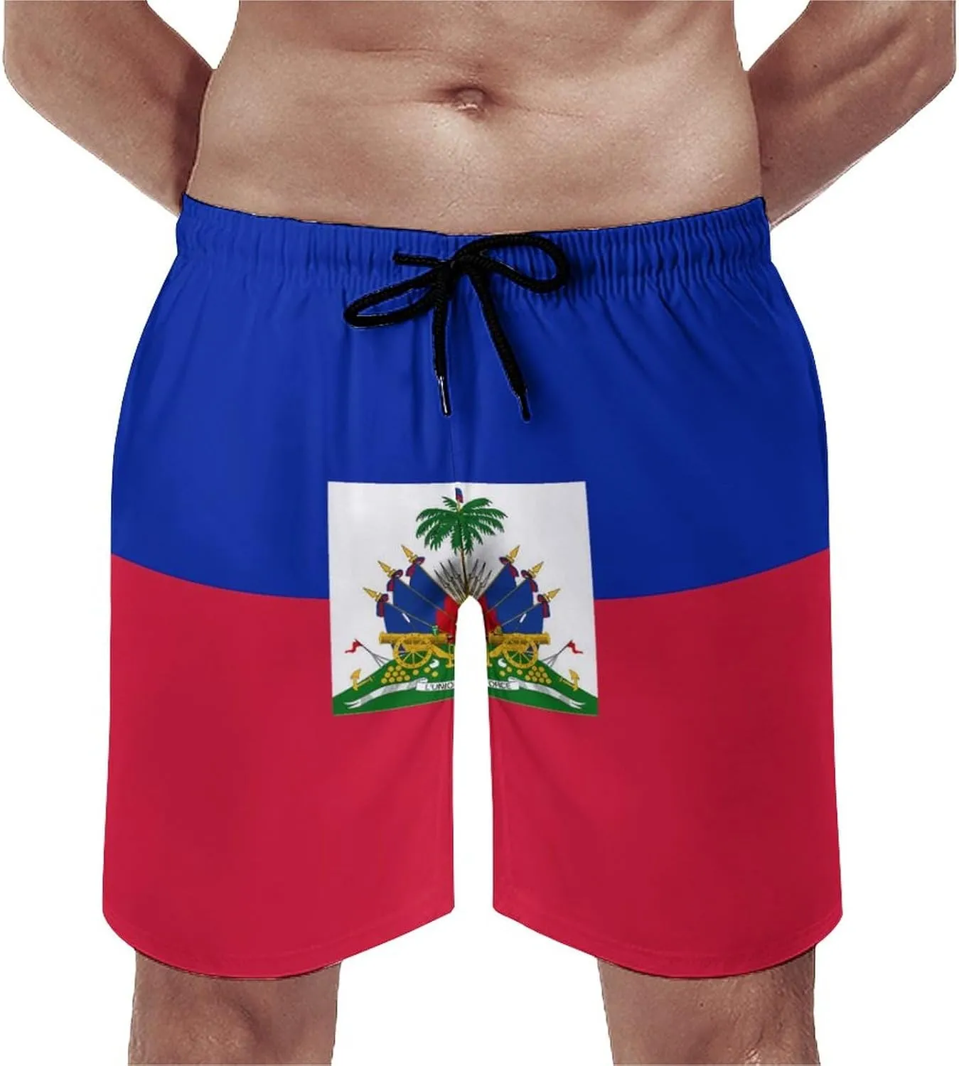 TAIZIYEAH Honduras Flag Men's Swim Trunks Quick Dry Hawaii Beach Shorts Summer Boardshorts Mesh Lining with Pockets