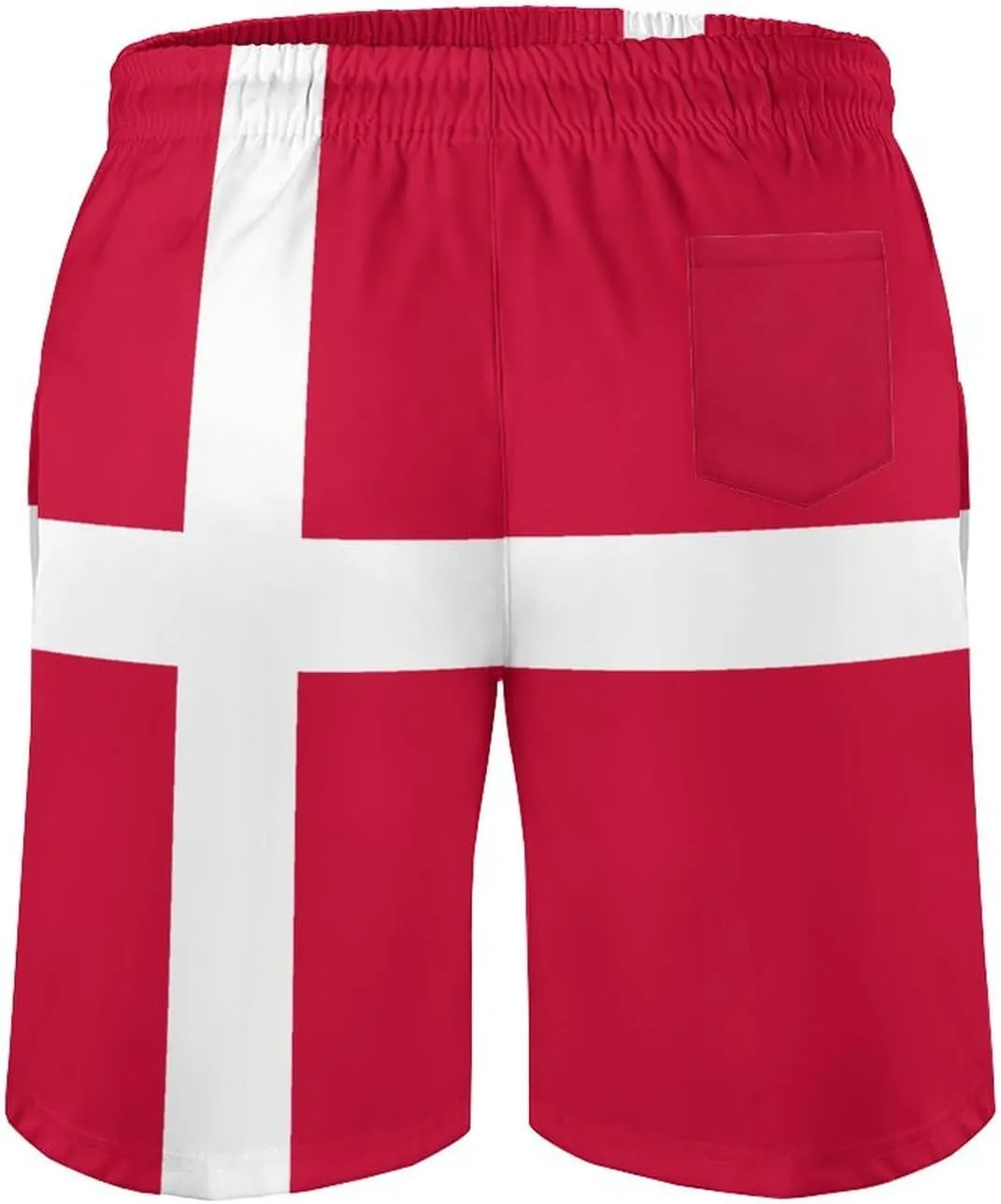 TAIZIYEAH Sovereign Military Order of Malta Flag Men's Swim Trunks Quick Dry Hawaii Beach Shorts Summer Boardshorts Mesh Lining with Pockets XL