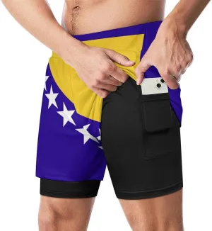 TAIZIYEAH Sports Beach Pants Honduras Flag Men's Swim Trunks Quick Dry Hawaii Beach Shorts Summer Boardshorts with Pockets