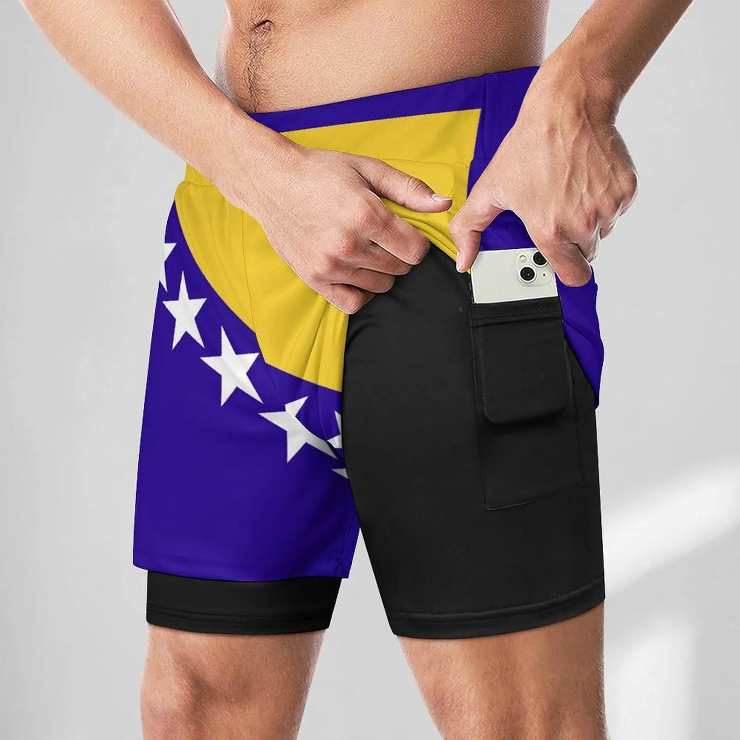 TAIZIYEAH Sports Beach Pants Honduras Flag Men's Swim Trunks Quick Dry Hawaii Beach Shorts Summer Boardshorts with Pockets