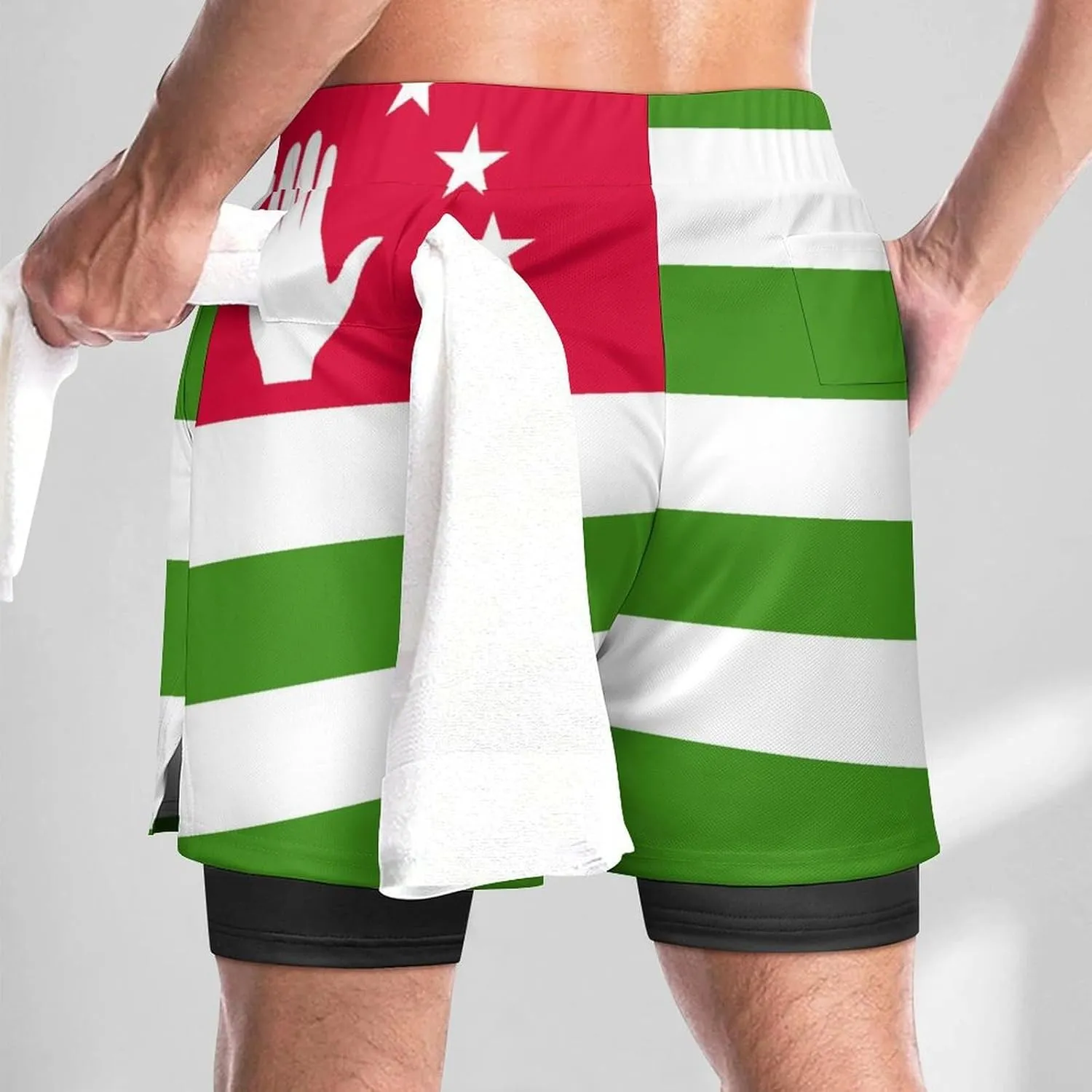 TAIZIYEAH Sports Beach Pants Honduras Flag Men's Swim Trunks Quick Dry Hawaii Beach Shorts Summer Boardshorts with Pockets