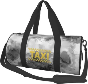 Taxi Driver Cab Convertible Garment Bag with Shoulder Strap, Carry on Garment Duffel Bag for Men Women - Rolling Foldable for Travel Luggage Bags (Black)