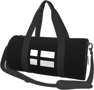 Teutonic Knights Flag Convertible Garment Bag with Shoulder Strap, Carry on Garment Duffel Bag for Men Women - Rolling Foldable for Travel Luggage Bags (Black)