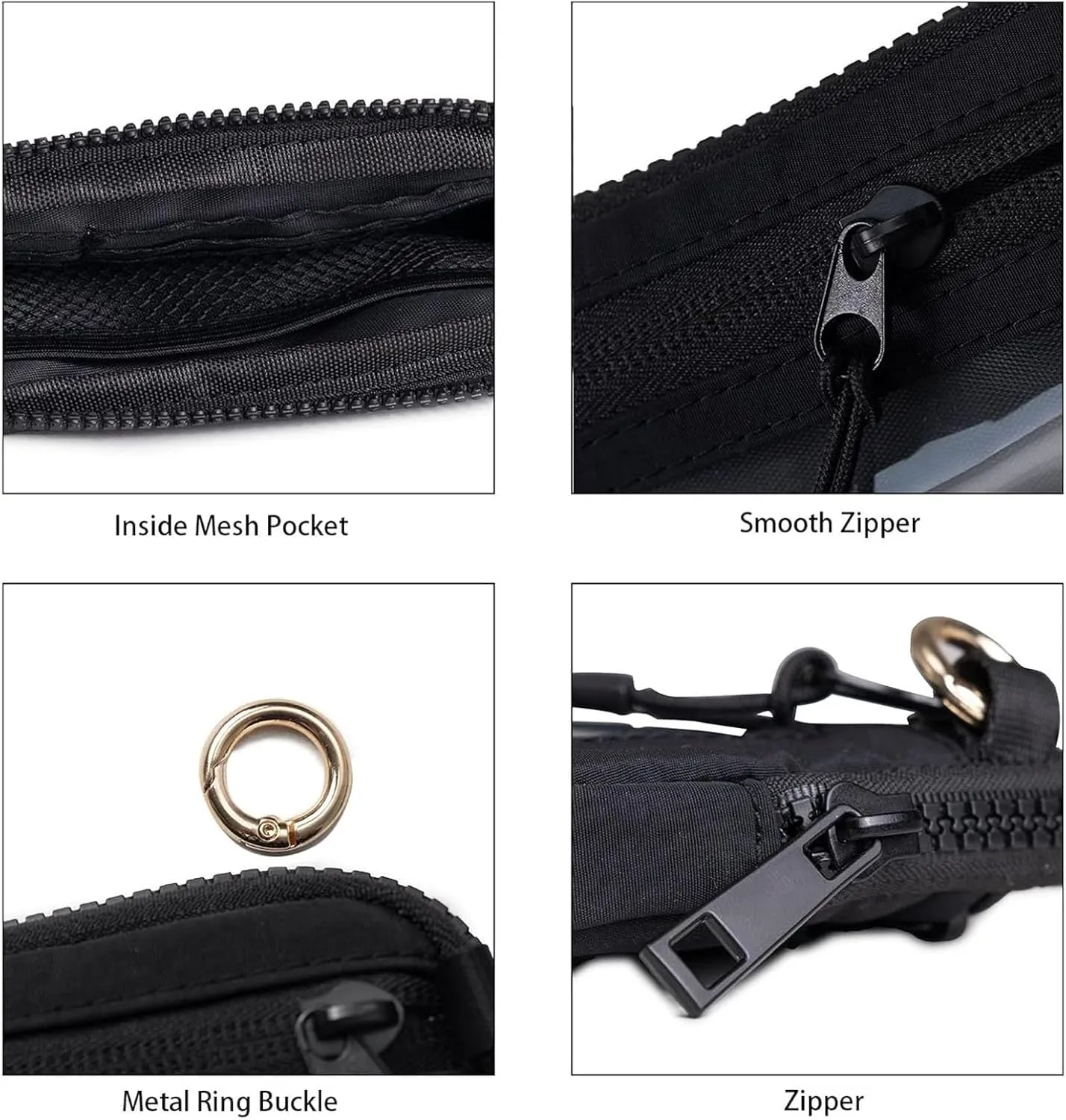 The Iris' Wallet 2nd Gen, 63.6" The Iris Pouch Wristlet, Zippered Card Case With Id Window/Hand strap,Wristlet Wallets for Women,Pouch Wallet (D)