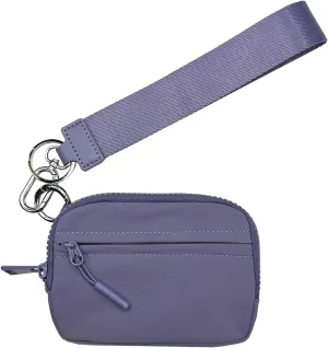 The Iris' Wallet 2nd Gen, 63.6" The Iris Pouch Wristlet, Zippered Card Case With Id Window/Hand strap,Wristlet Wallets for Women,Pouch Wallet (D)