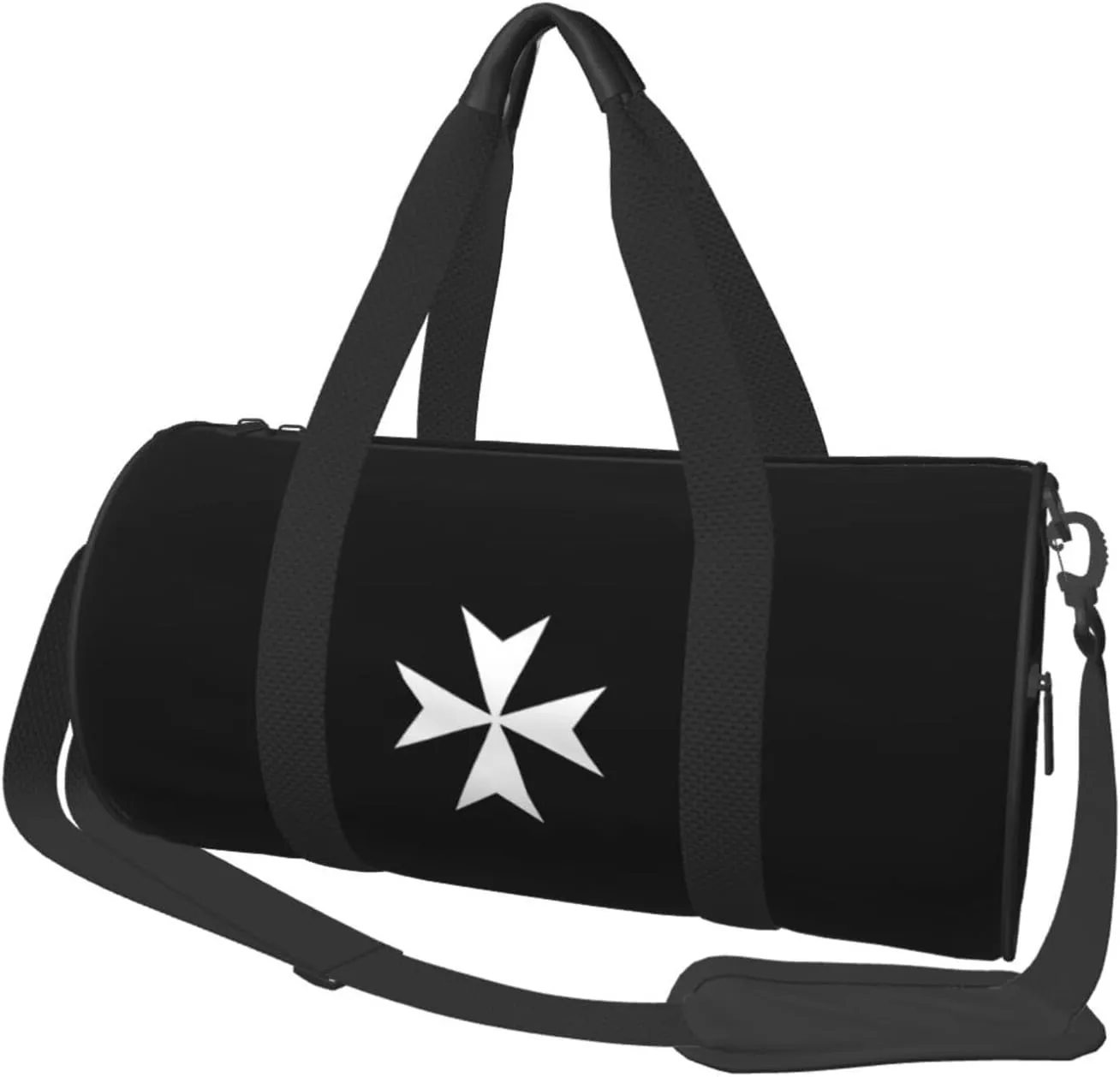 The Maltese Cross Convertible Garment Bag with Shoulder Strap, Carry on Garment Duffel Bag for Men Women - Rolling Foldable for Travel Luggage Bags (Black)