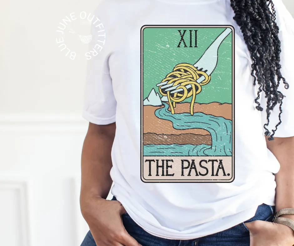 The Pasta | Comfort Colors Foodie Tarot Card Tee