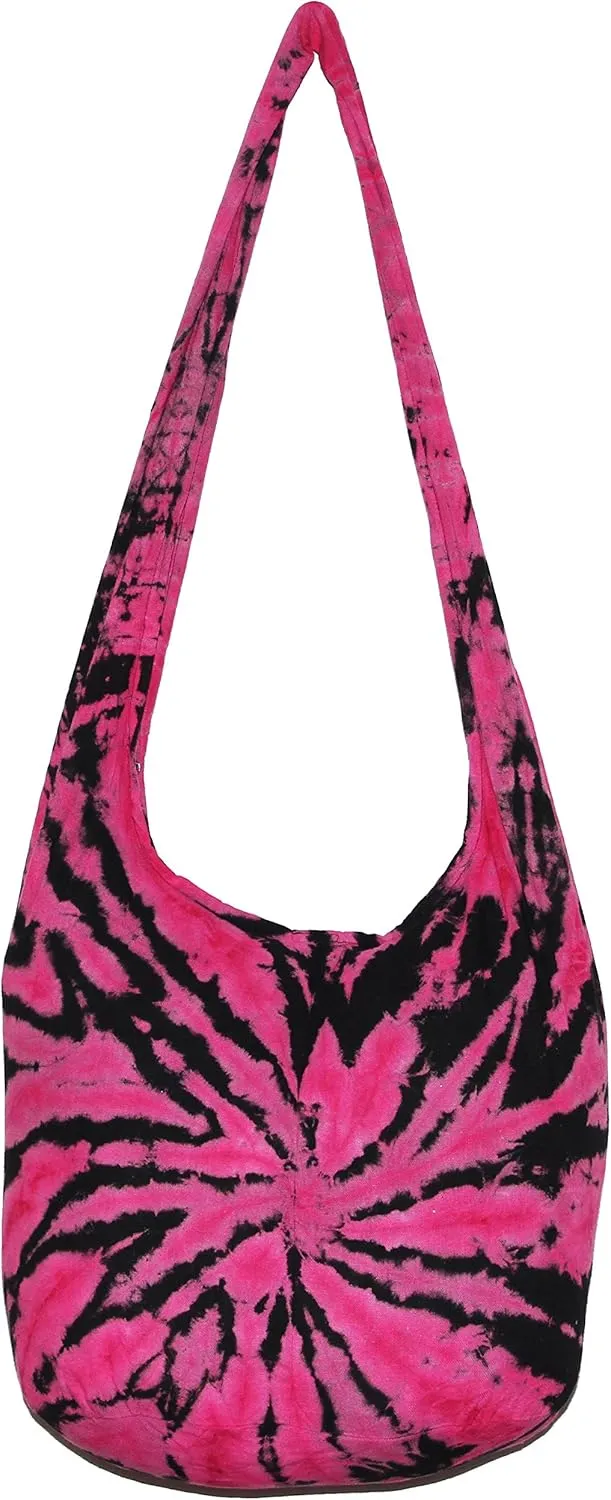 TIE DYE Bohemian Hipster Hobo Boho Hippie Crossbody Bag Purse Twist 39"