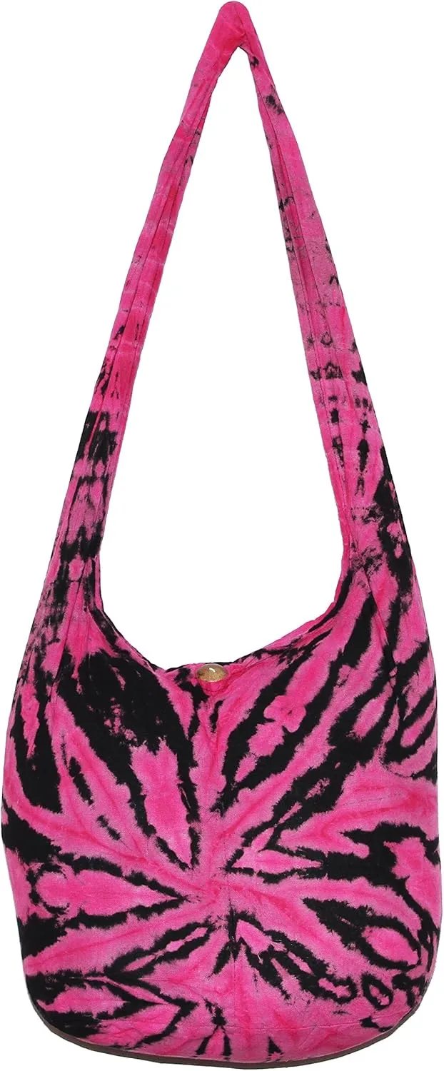 TIE DYE Bohemian Hipster Hobo Boho Hippie Crossbody Bag Purse Twist 39"