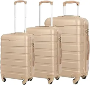 Travel Suitcase Suitcase Sets Hardside With Double Spinner 3 Piece Travel Luggage Set Lightweight Suitcase Carry-on Luggage (Color : C, Size : 20 24 28in)