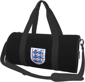 UK England Emblem Lion Royal Convertible Garment Bag with Shoulder Strap, Carry on Garment Duffel Bag for Men Women - Rolling Foldable for Travel Luggage Bags (Black)