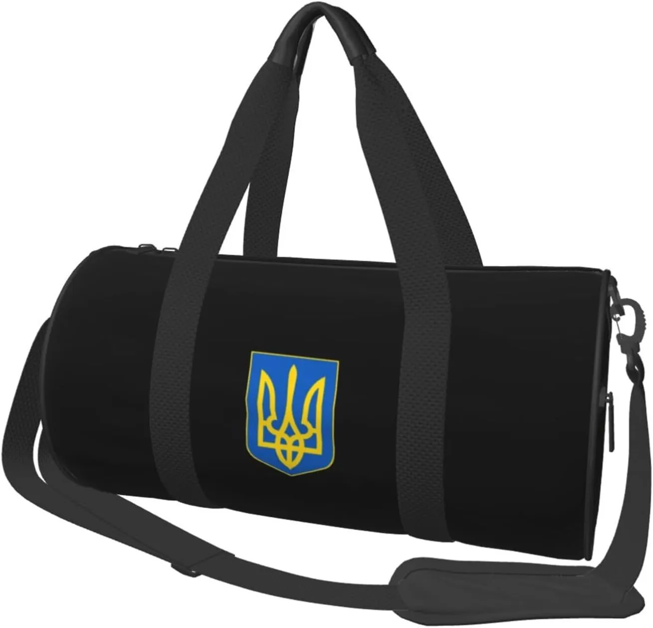 Ukraine Pride Convertible Garment Bag with Shoulder Strap, Carry on Garment Duffel Bag for Men Women - Rolling Foldable for Travel Luggage Bags (Black)