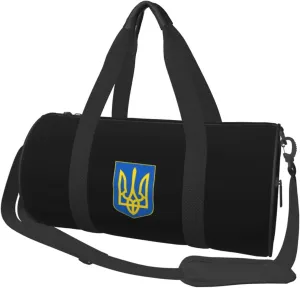 Ukraine Pride Convertible Garment Bag with Shoulder Strap, Carry on Garment Duffel Bag for Men Women - Rolling Foldable for Travel Luggage Bags (Black)