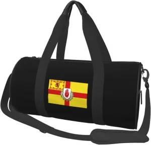 Ulster Scots Flag Convertible Garment Bag with Shoulder Strap, Carry on Garment Duffel Bag for Men Women - Rolling Foldable for Travel Luggage Bags (Black)
