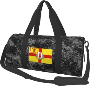 Ulster Scots Flag Convertible Garment Bag with Shoulder Strap, Carry on Garment Duffel Bag for Men Women - Rolling Foldable for Travel Luggage Bags (Black)