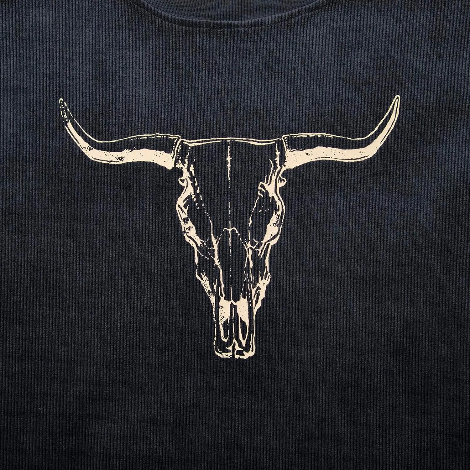 UNIQUEONE Boho Cow Skull Sweatshirt Women Cowgirl Shirt Rodeo Western Country Concert Outfits Nashville Graphic Pullover Tops