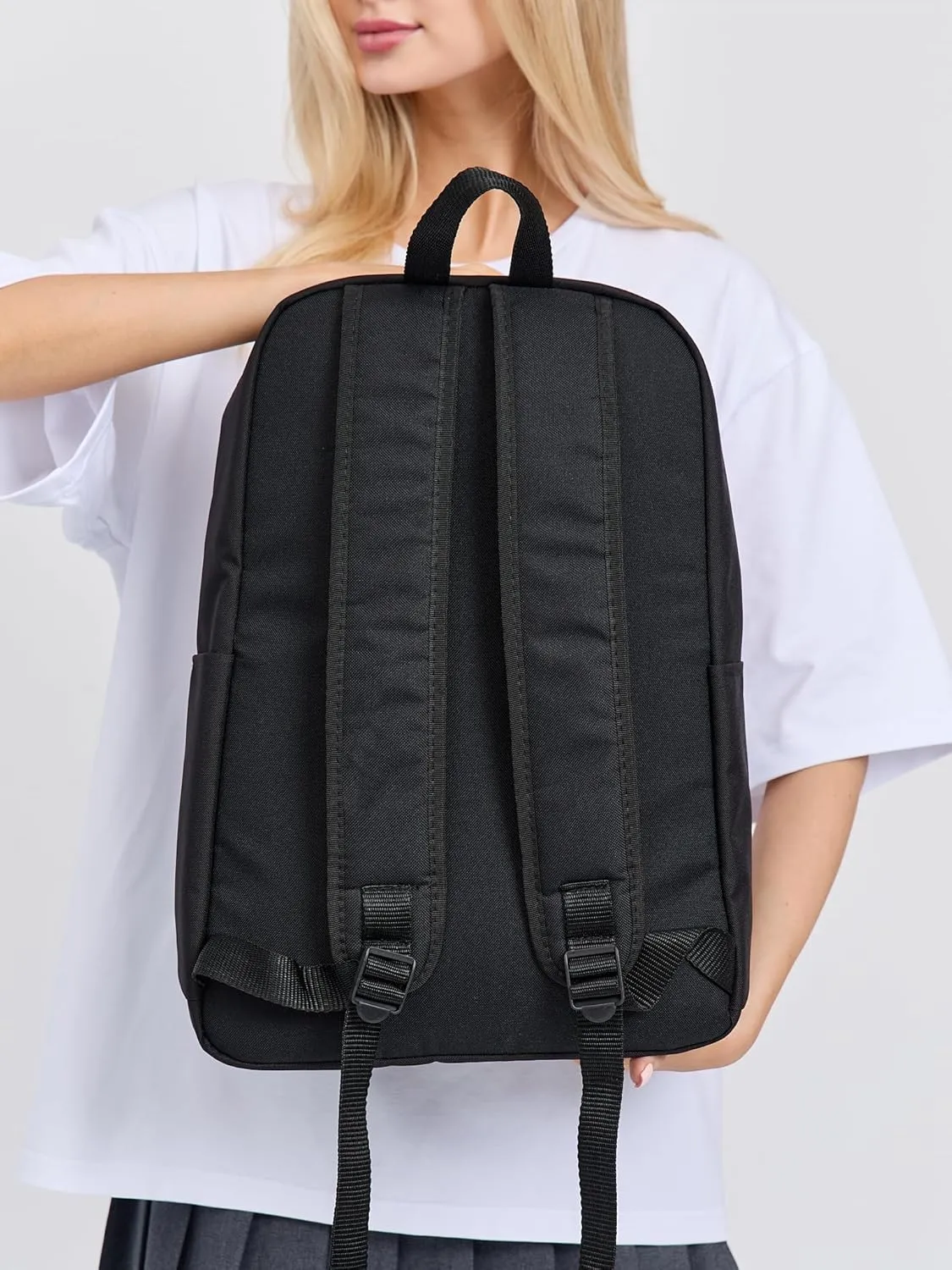 Unisex One Size Large Black Backpack with Sticker Area  Ideal for Laptop, Travel & Work (Coffe Lover Patches)