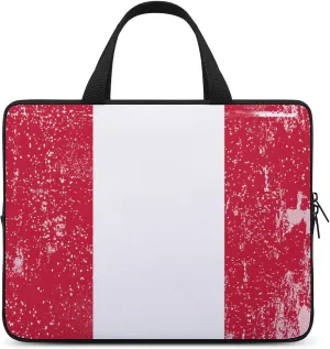 Vintage Retro White Austria Laptop Bag Laptop Case Computer Messenger Bag with Adjustable Shoulder Strap