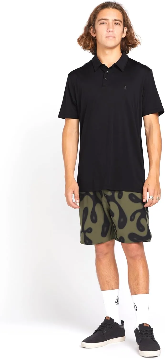 Volcom Men's Hazard Performance Short Sleeve Lightweight Golf Polo