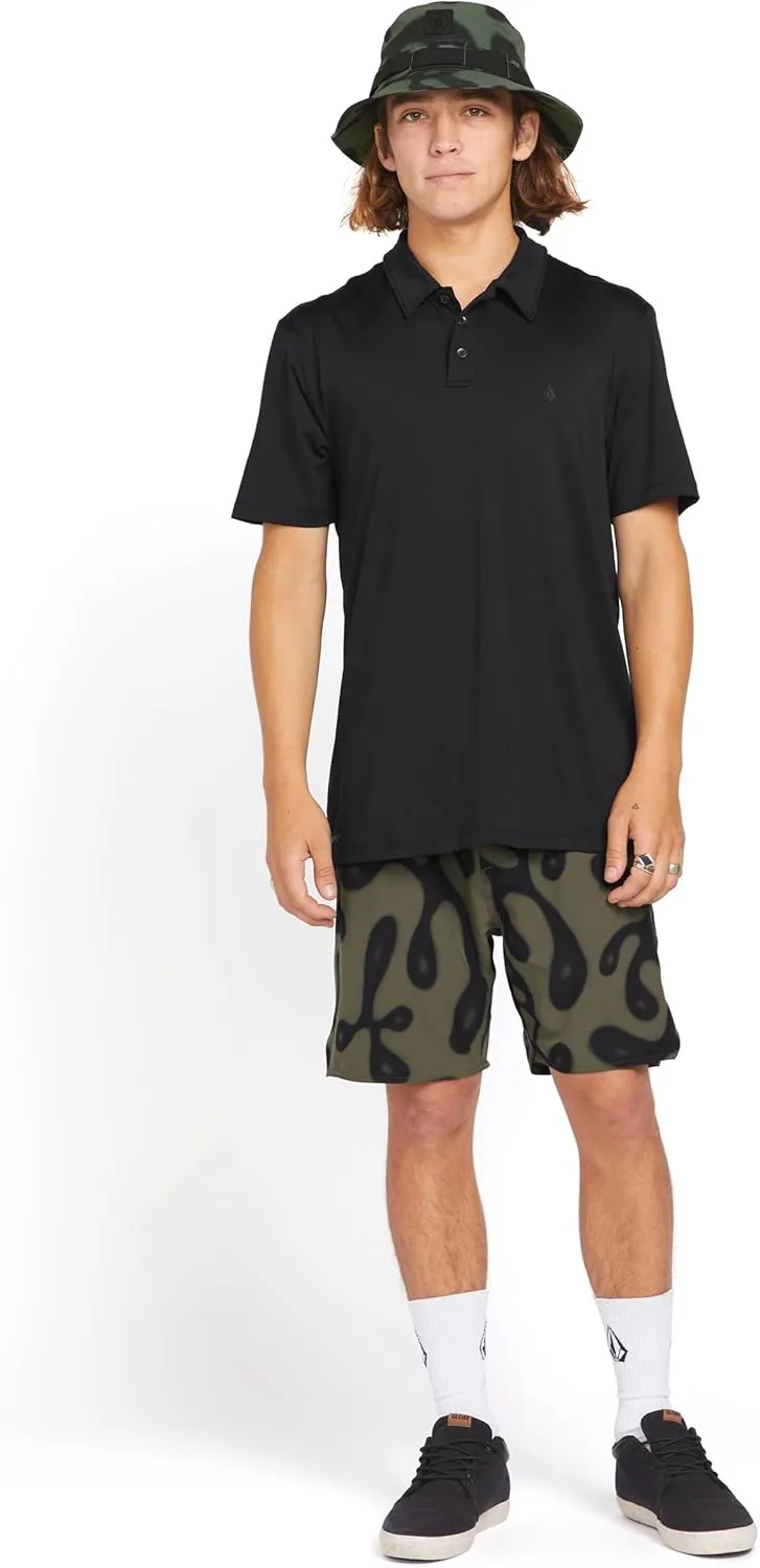 Volcom Men's Hazard Performance Short Sleeve Lightweight Golf Polo