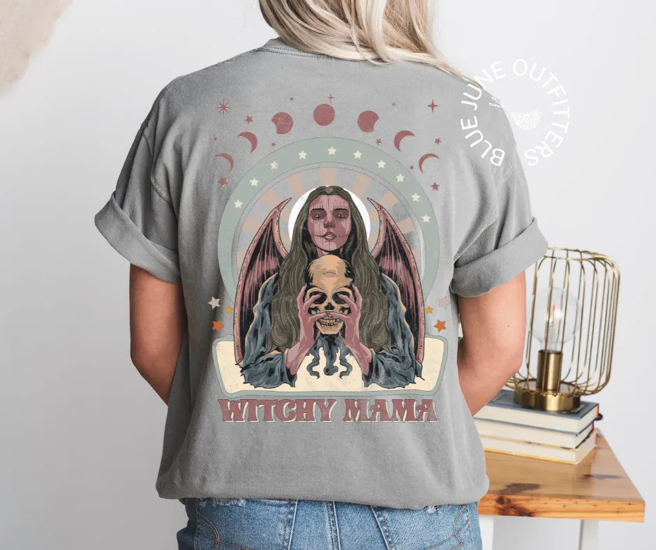 Witchy Mama | Celestial Halloween Comfort Colors Tee